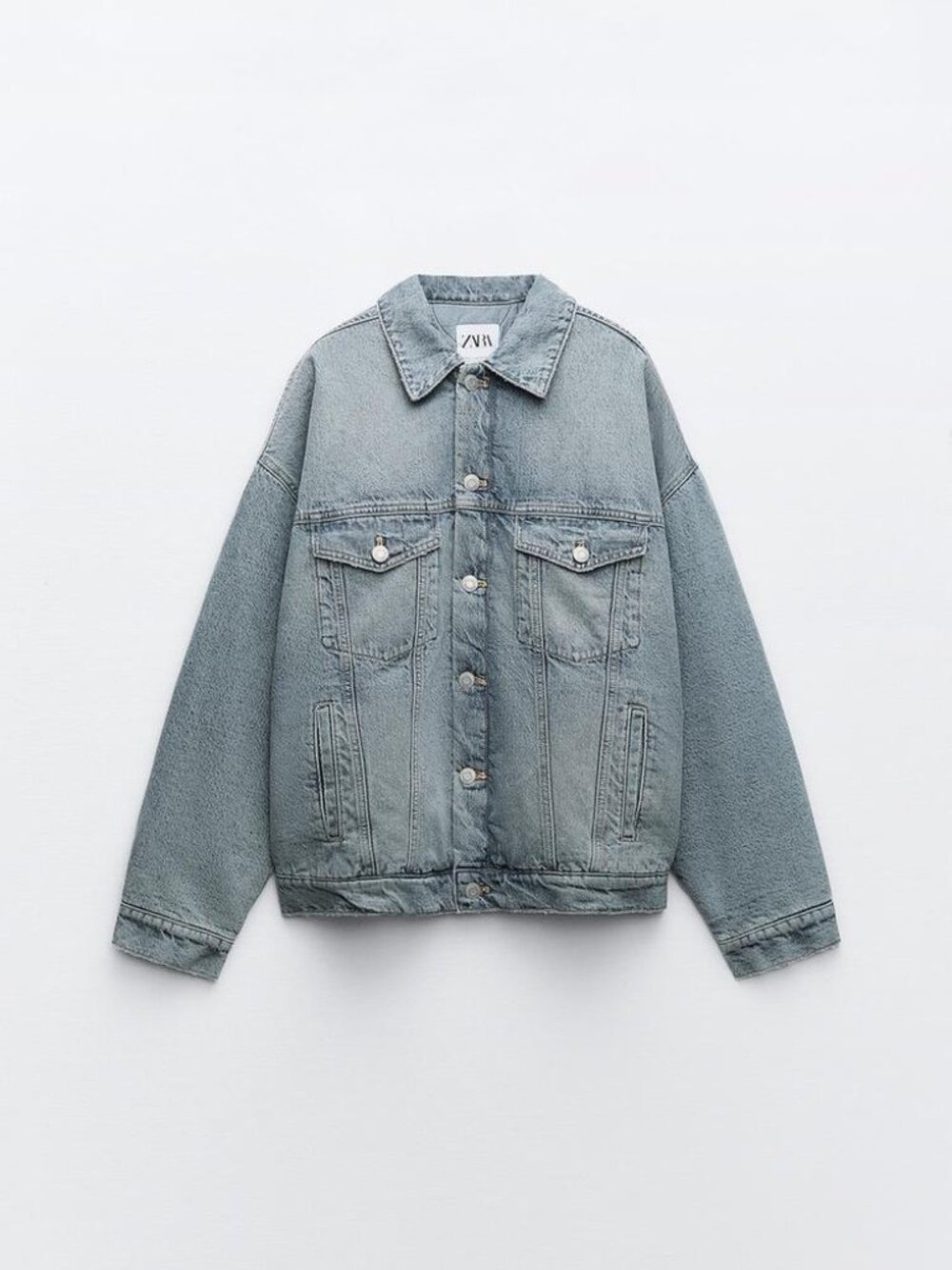 ZARA QUILTED DENIM JACKET